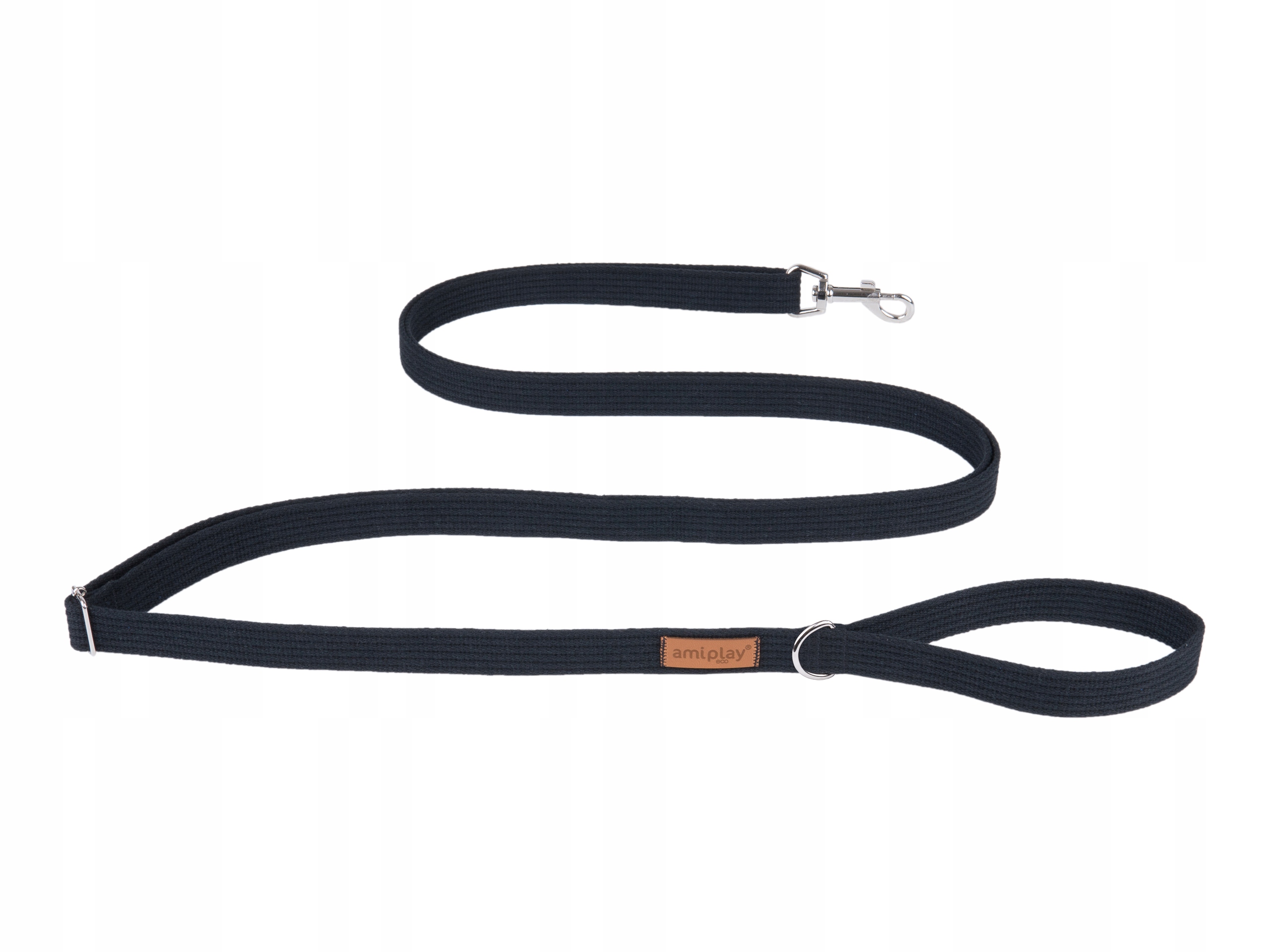 

amiplay Smycz regulowana Easy Fix Cotton M Czarna