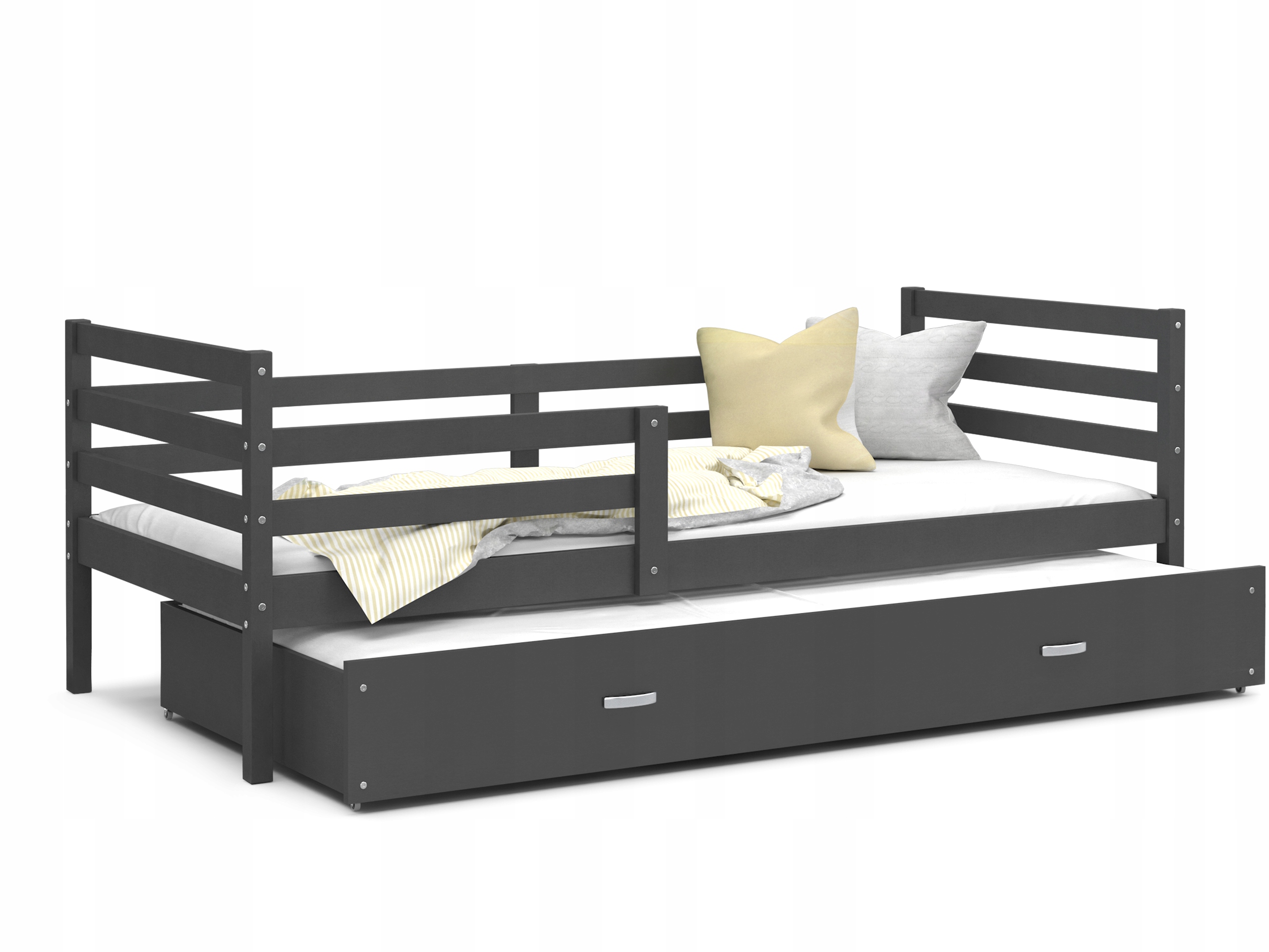 Детская кровать ЯЦЕК P2 серый серый 190x80