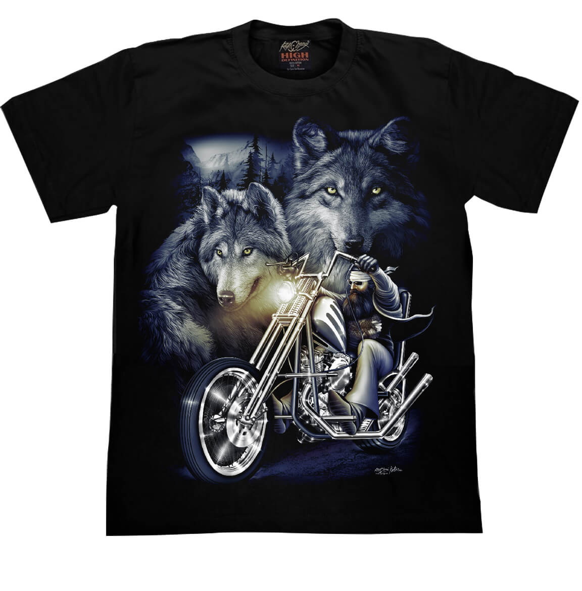 

Koszulka motocyklowa Wilki Hd Rock Chang HD88 XL