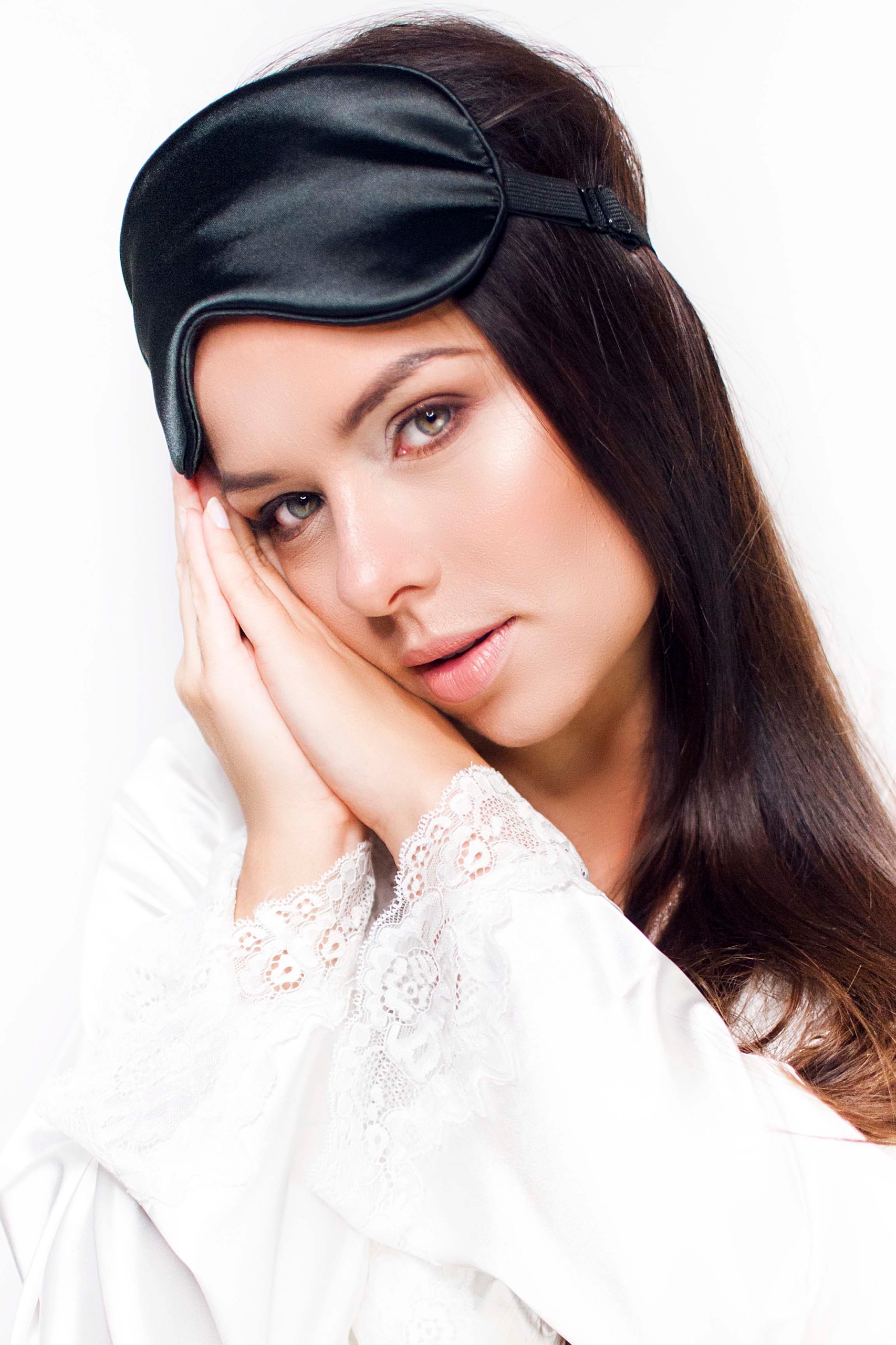 

Piękna Jedwabna Opaska na oczy do spania Pure Silk