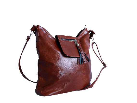 

Torebka Skórzana - Frędzle - Skóra Naturalna