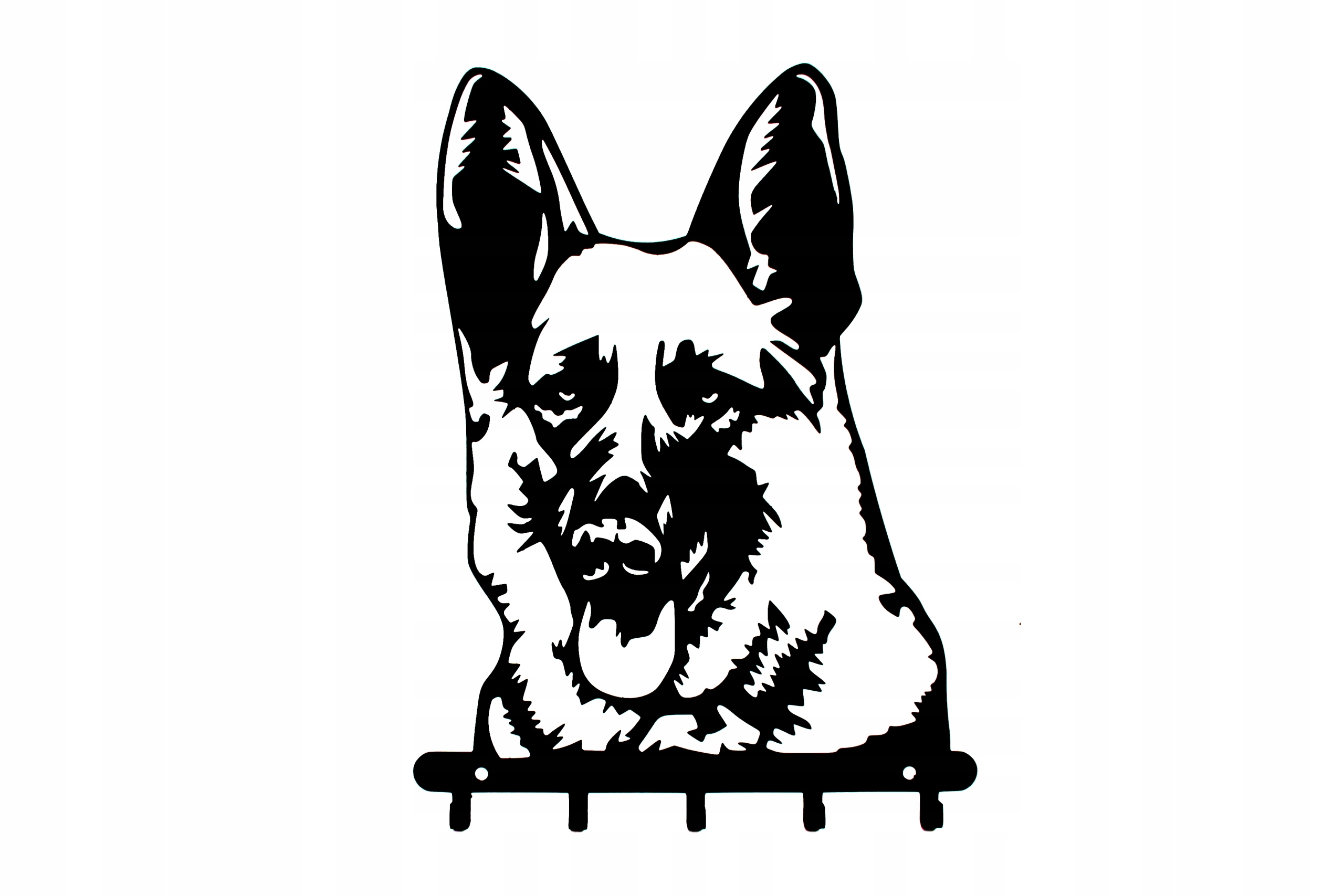 

Wieszak na smycze klucze pies Wilczur owczarek