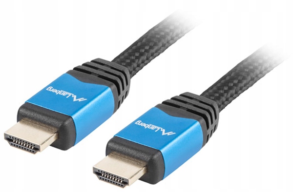 

Kabel 1m Hdmi v2.0 Lanberg Premium 4K miedź oplot