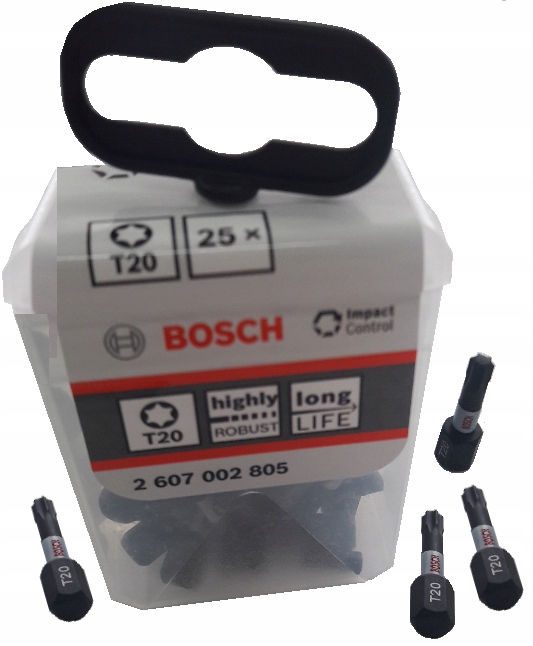 

Bosch Bit Końcówka T20 Impact Udar 25 Szt. Paczka