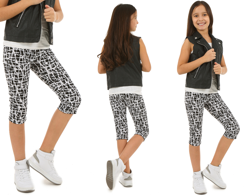 

Legginsy 3/4 getry Nadruki 128-134 Kropek 008