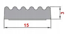 USZCZELKA z KLEJEM do OKIEN DRZWI SAMOPRZYLEPNA Kod producenta 15x3