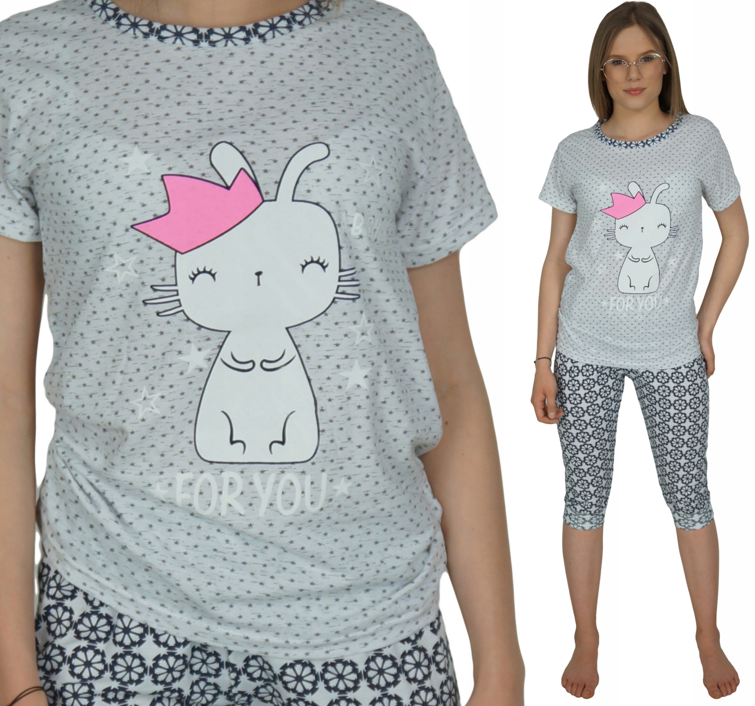 

Piżama rybaczki S 36 Damska młodzieżowa Kot roz.S