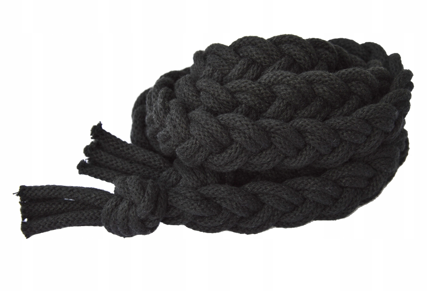 

Pasek ze sznurka boho warkocz czarny 150 cm