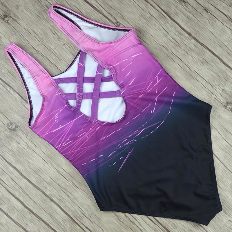 JEDNOCZĘŚCIOWY KOSTIUM KĄPIELOWY MODELUJĄCY DAMSKI STRÓJ MONOKINI BOHO S 36 Zapięcie brak