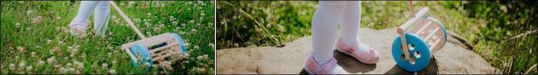 PCHACZ zielony bęben z kulkami do pchania pchanka pchajka Płeć chłopcy dziewczynki