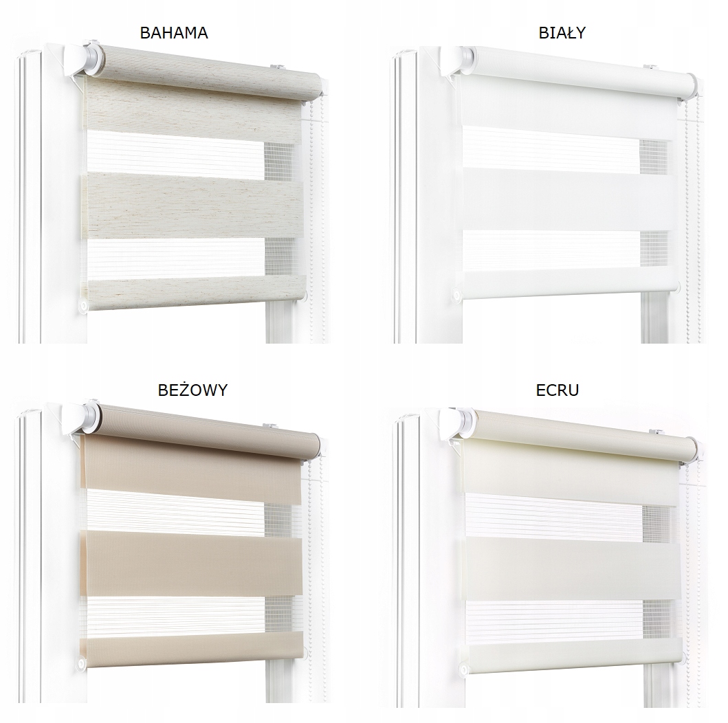 ROLETA DZIEŃ NOC 68x230 CM NAPINACZ RÓŻNE KOLORY Marka dlaokna