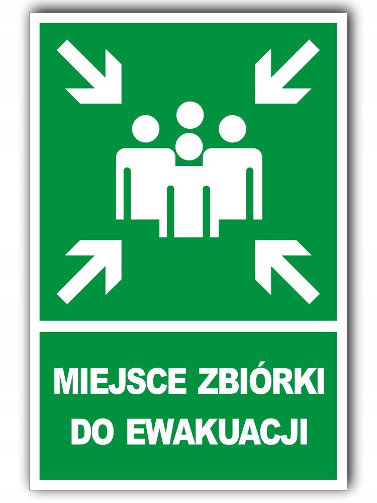 

Tabliczka Znak Miejsce Zbiórki Do Ewakuacji 20x30