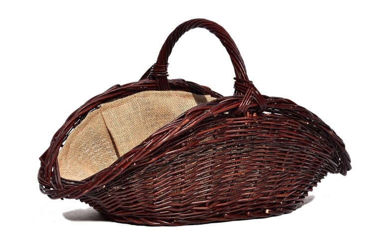 Proutěný koš na dřevo do krbu 58 cm Proutí