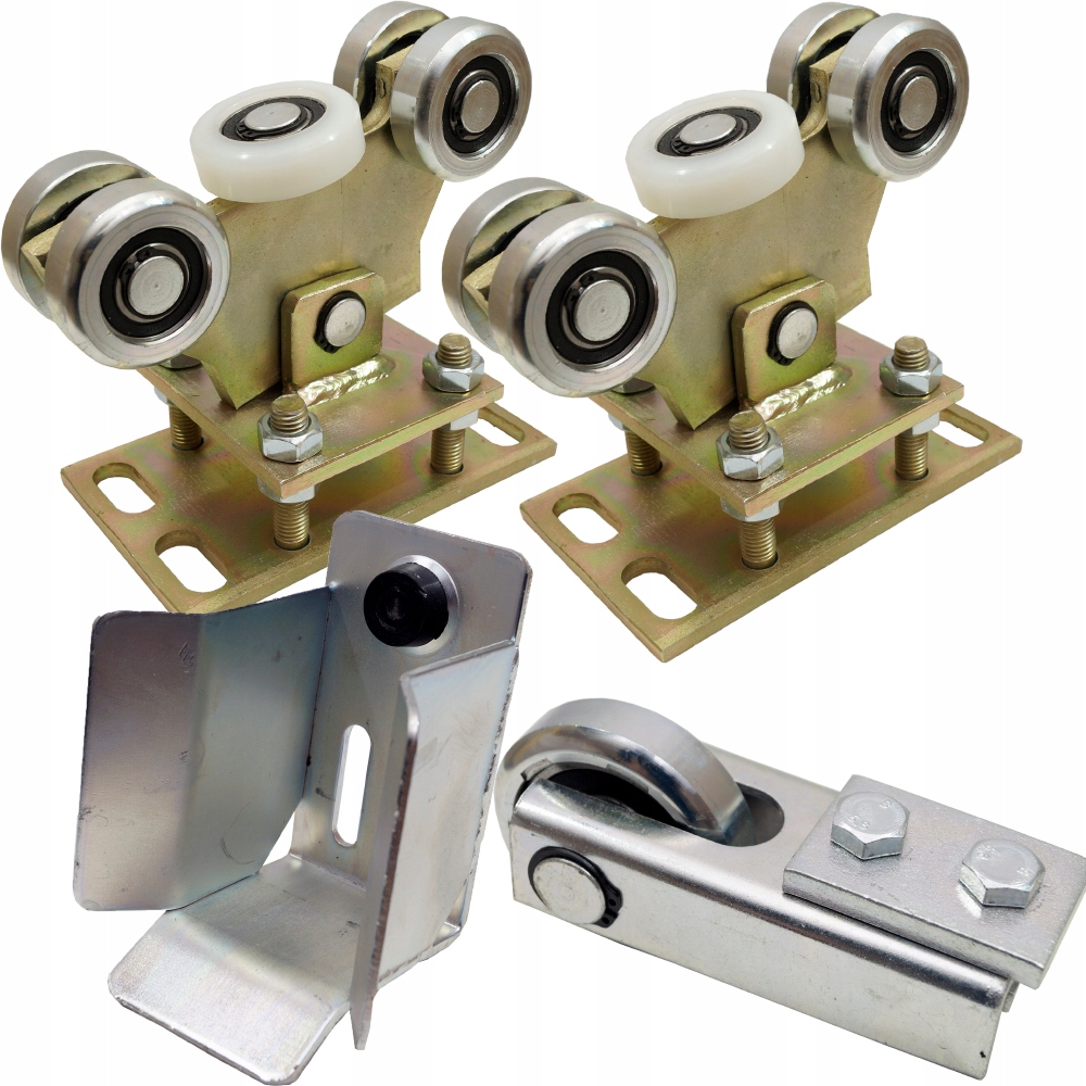 WÓZKI DO BRAMY PRZESUWNEJ ZESTAW ROLKI 70x70x4mm