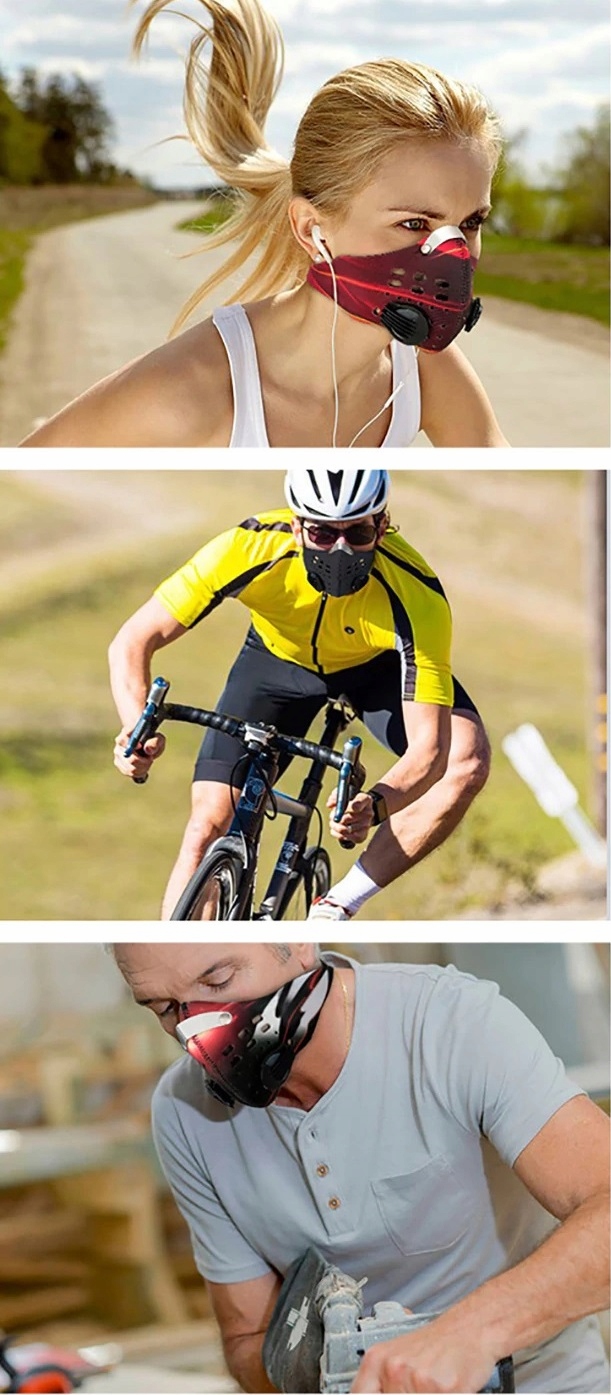 MASKA NA TWARZ NEOPRENOWA CZARNA + FILTR N95 Płeć produkt uniseks