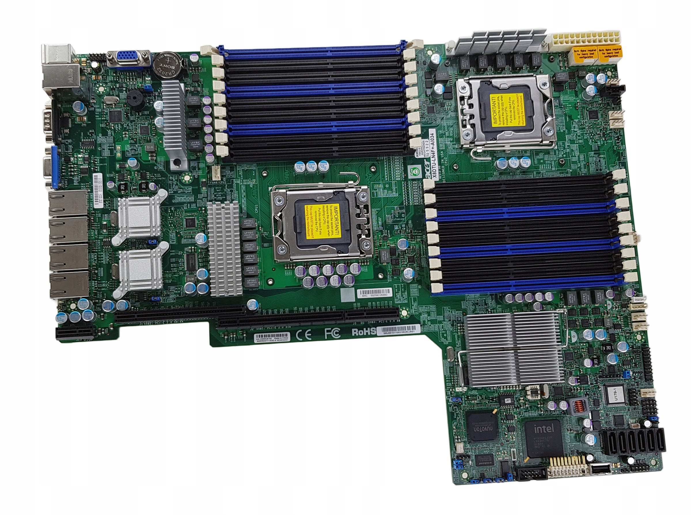 Základná Doska Acer X8DTU-LN4F+-AI034 2xLGA1366 DDR3