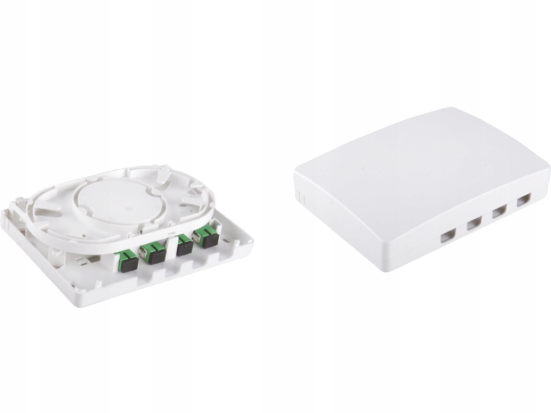 

Gniazdo puszka Ftth 4xSC simplex bez adapterów