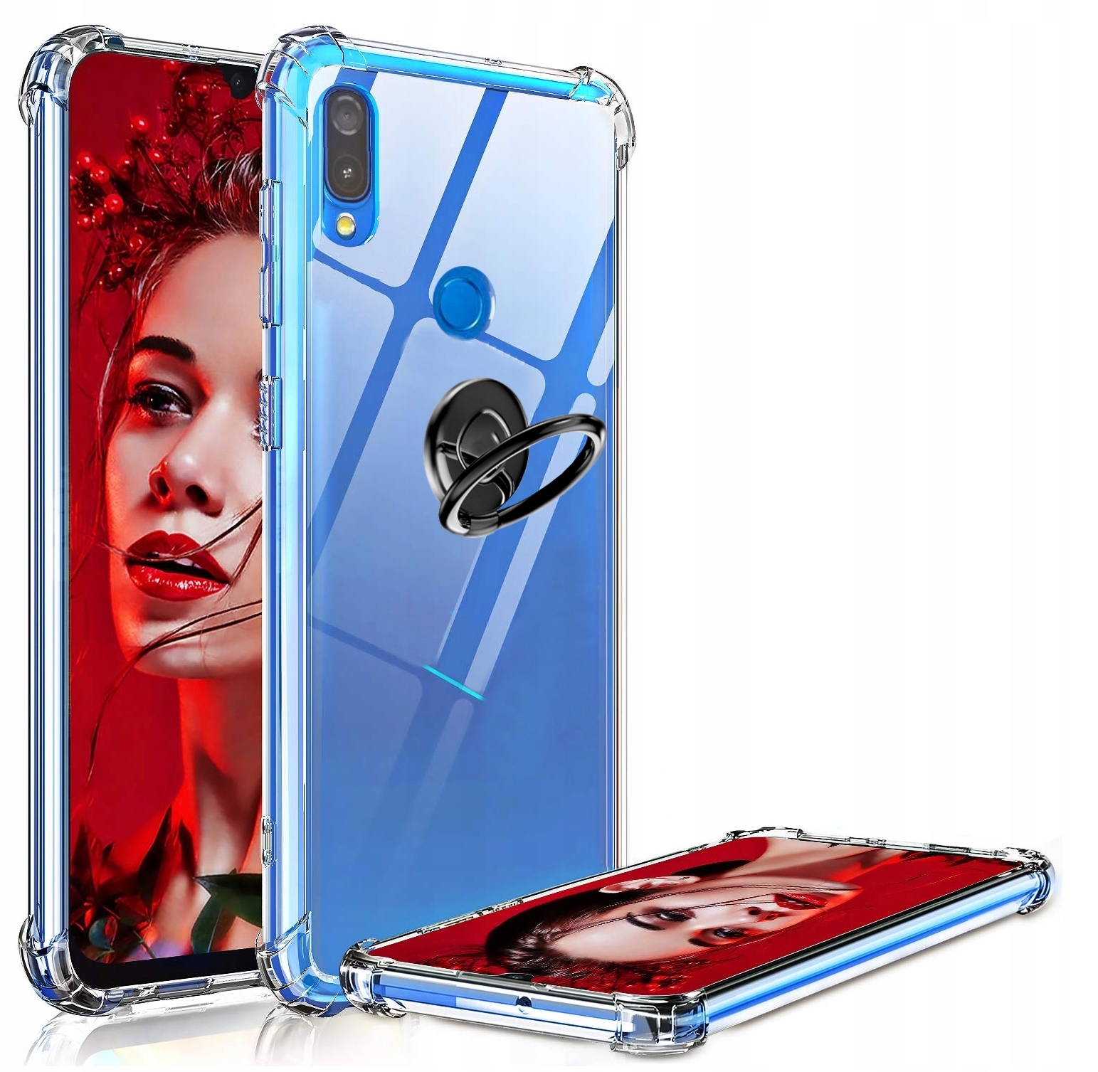 

Etui Clear Case Do Huawei Y7 2019 Slim Ring +szkło