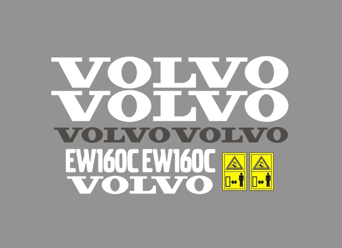 Samolepky s nálepkou Volvo Ew 160 C