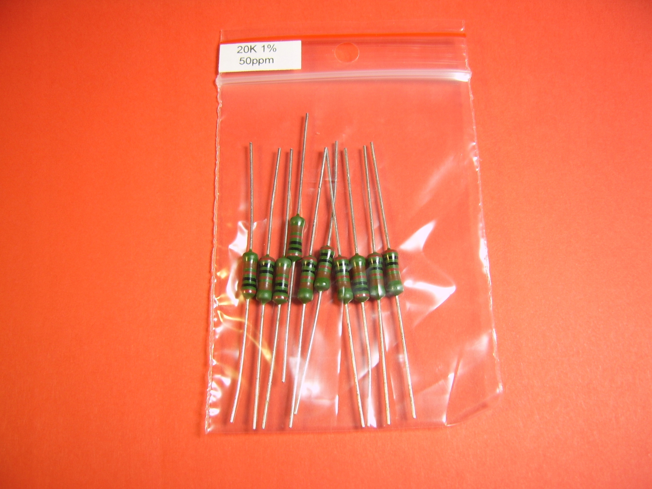 [10szt] 20k 1W 1% 50ppm Rezystor SMA0411 low noise