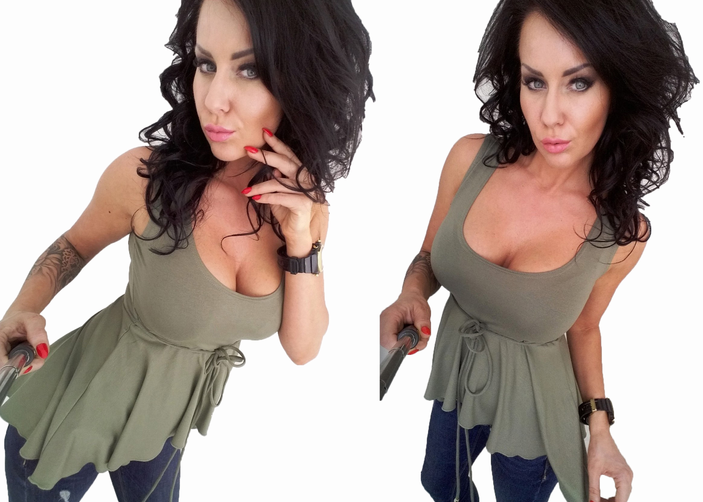 

LipMar Top falbanka hiszpanka kolory S 36