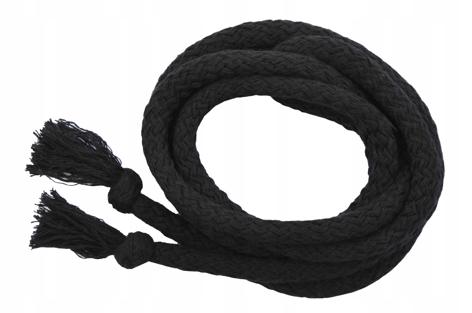 

Pasek ze sznurka boho sznur bawełna czarny 150 cm