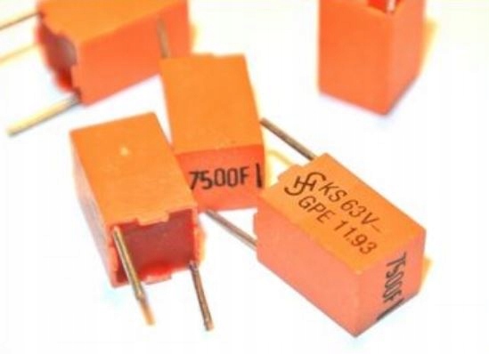 

7500pF 7.5nF 63V 1% Siemens kond. [2szt] #232