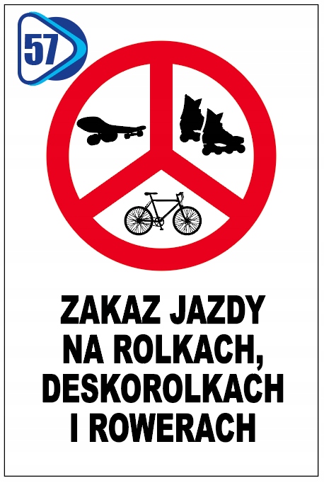 ZAKAZ JAZDY NA ROLKACH 30x20 TABLICZKA dibond Kod producenta _wr_1_dfkdedd3