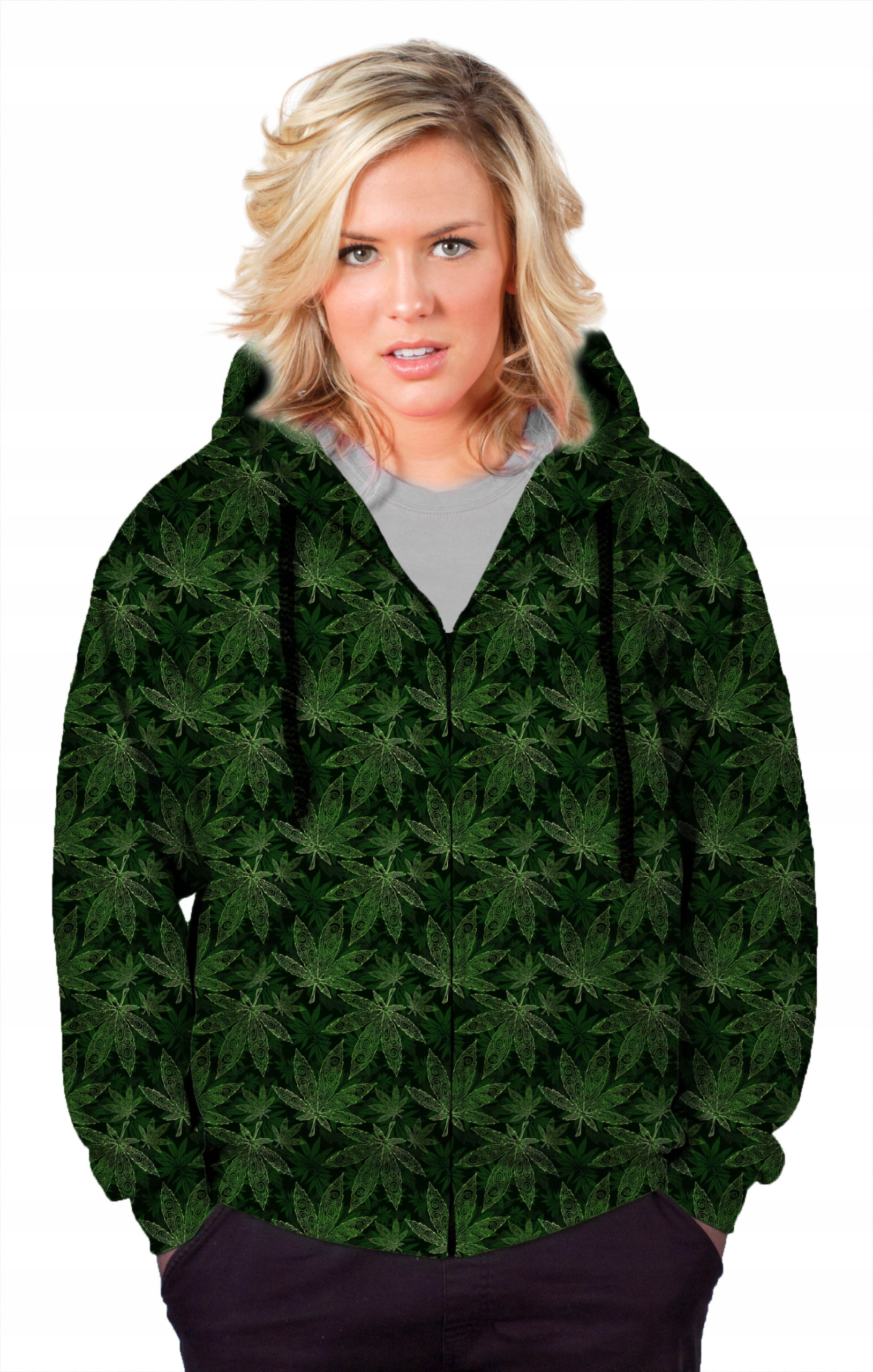 

Bluza Damska Zamek Print XXL Folklor Łowicki Modna
