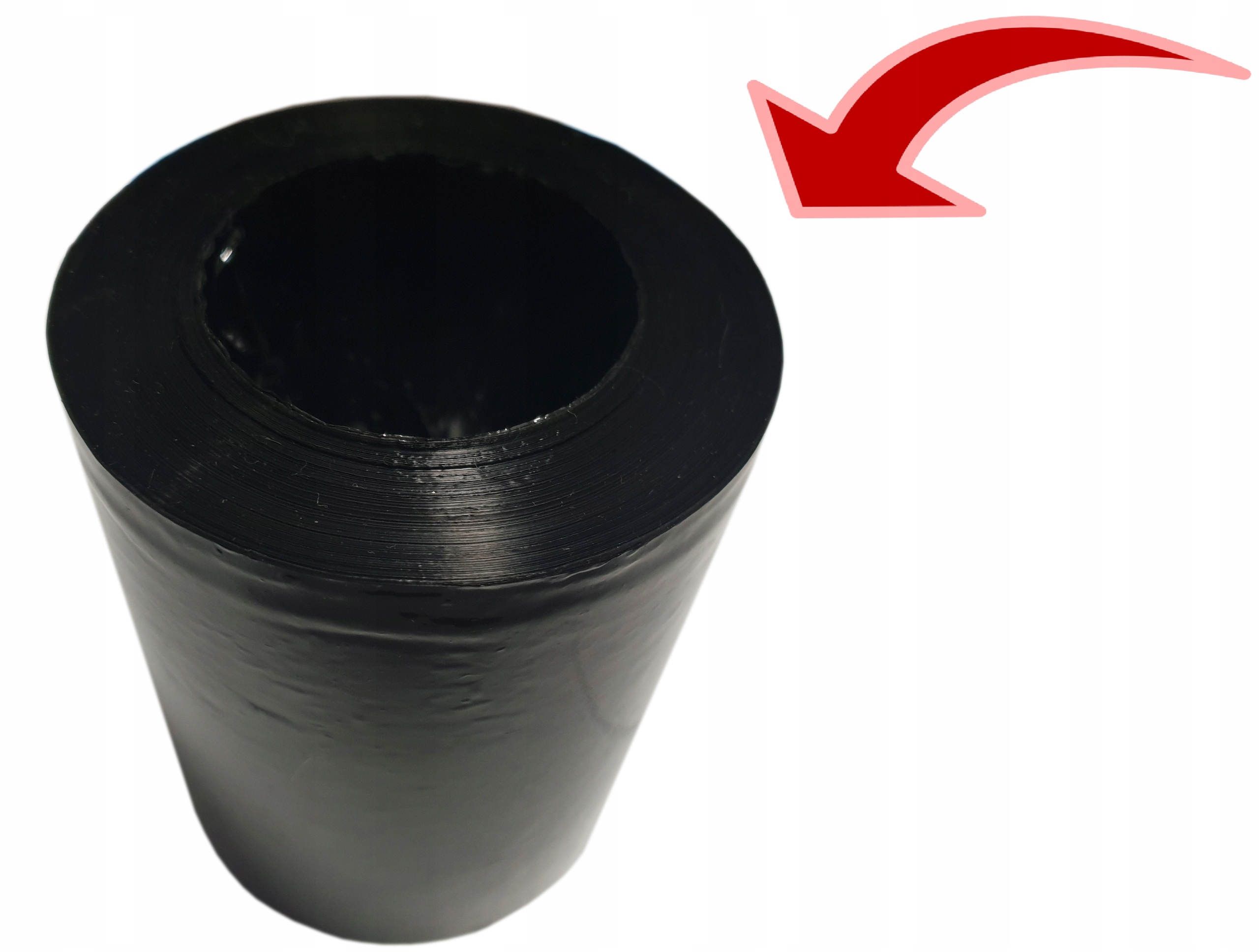 FOLIA STRETCH CZARNA => BEZ TULEI 2KG NETTO Marka inny