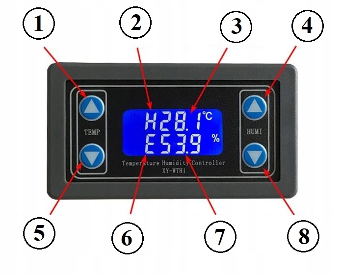 Regulator wilgotności i temperatury sterownik Marka ZVL