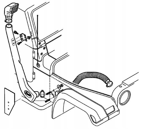 Трубка Jeep Wrangler CJ YJ 1992 - > 1999 4.0 R6