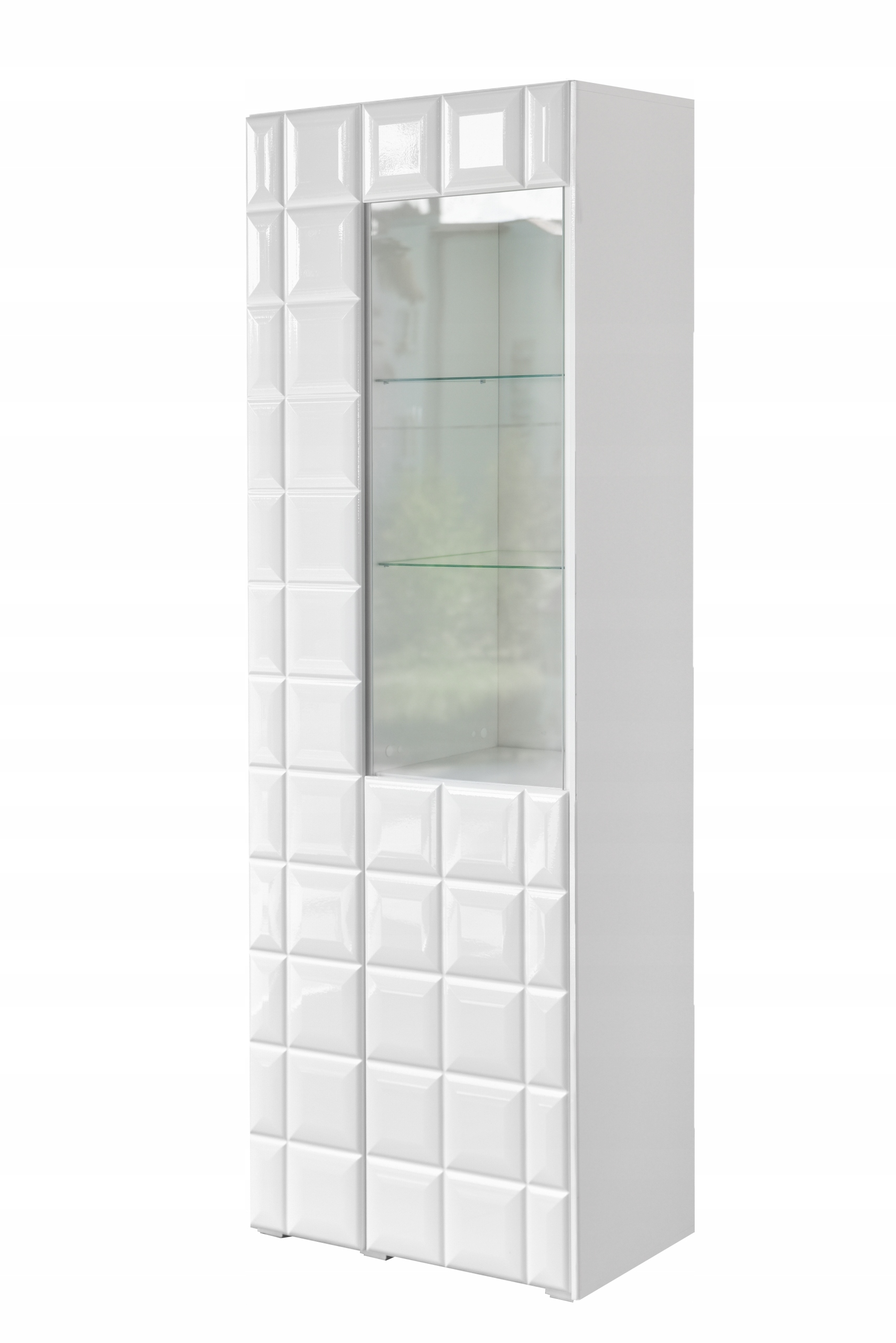 WITRYNA CUBO KUV71 BIAŁY POŁYSK MDF