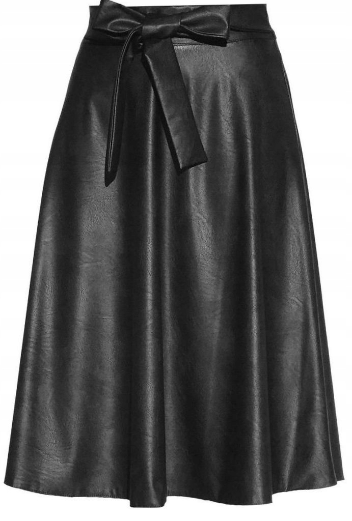 SPÓDNICA SKÓRA ROZKLOSZOWANA MIDI 42 Marka inna