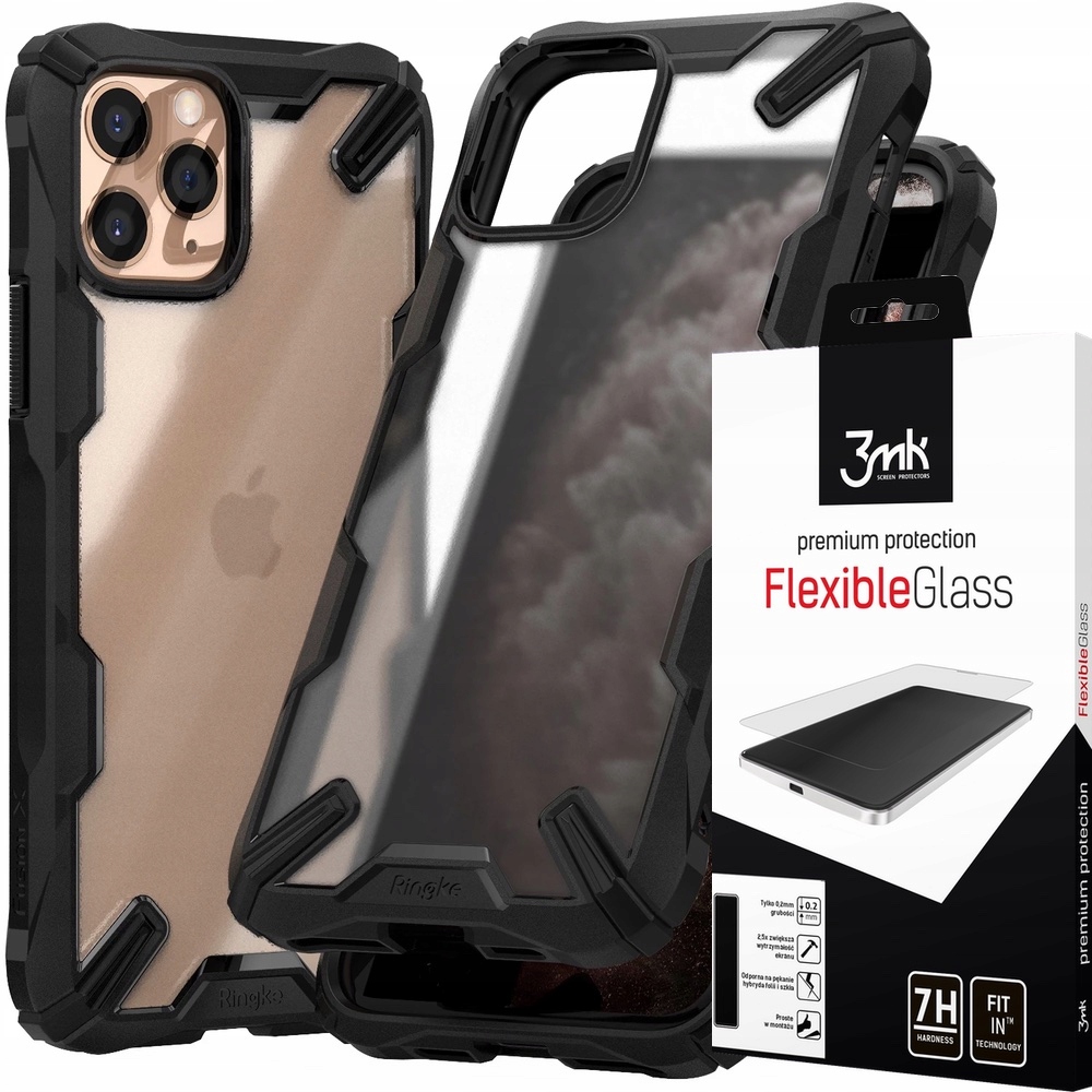 

Etui Ringke Fusion-x Do Iphone 11 Pro + Szkło 3MK