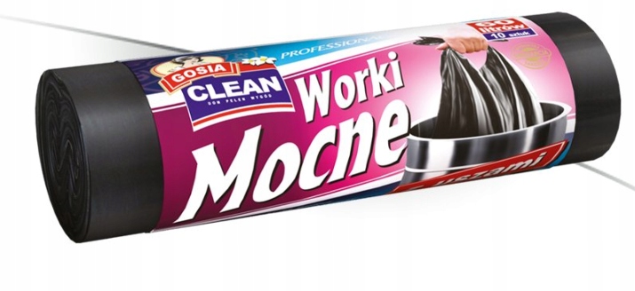 

Worki Na Śmieci 60L 10SZT Bardzo Mocne! Z Uszami!