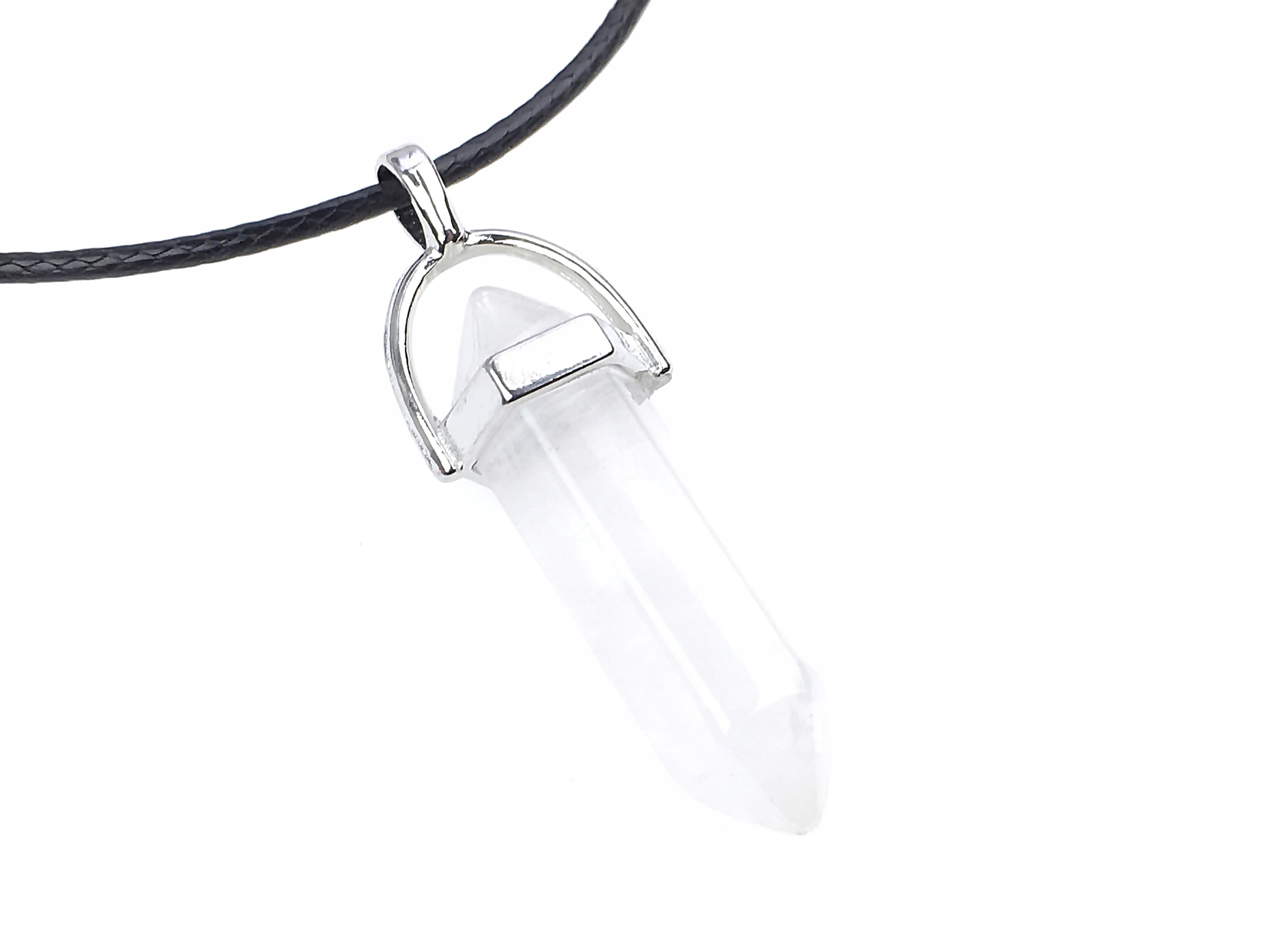 

wisior amulet kryształ górski naturalny naszyjnik