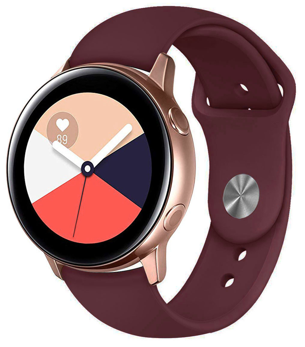 

Bordowy pasek Samsung Galaxy Watch Active 2 40mm