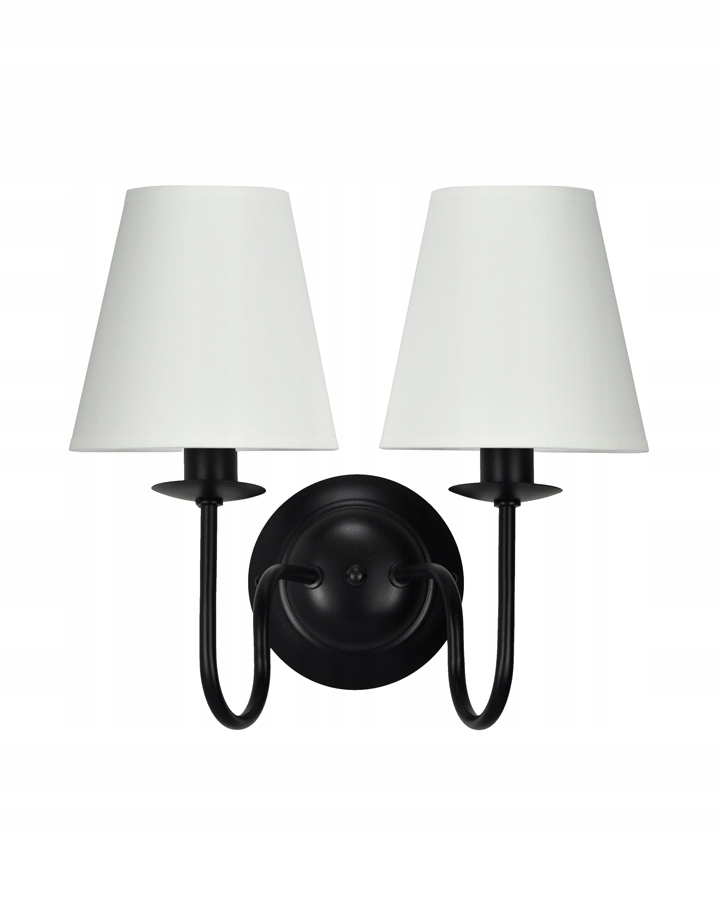 Elegancki kinkiet na ścianę czarny salon GOLDSUN pojedyczny