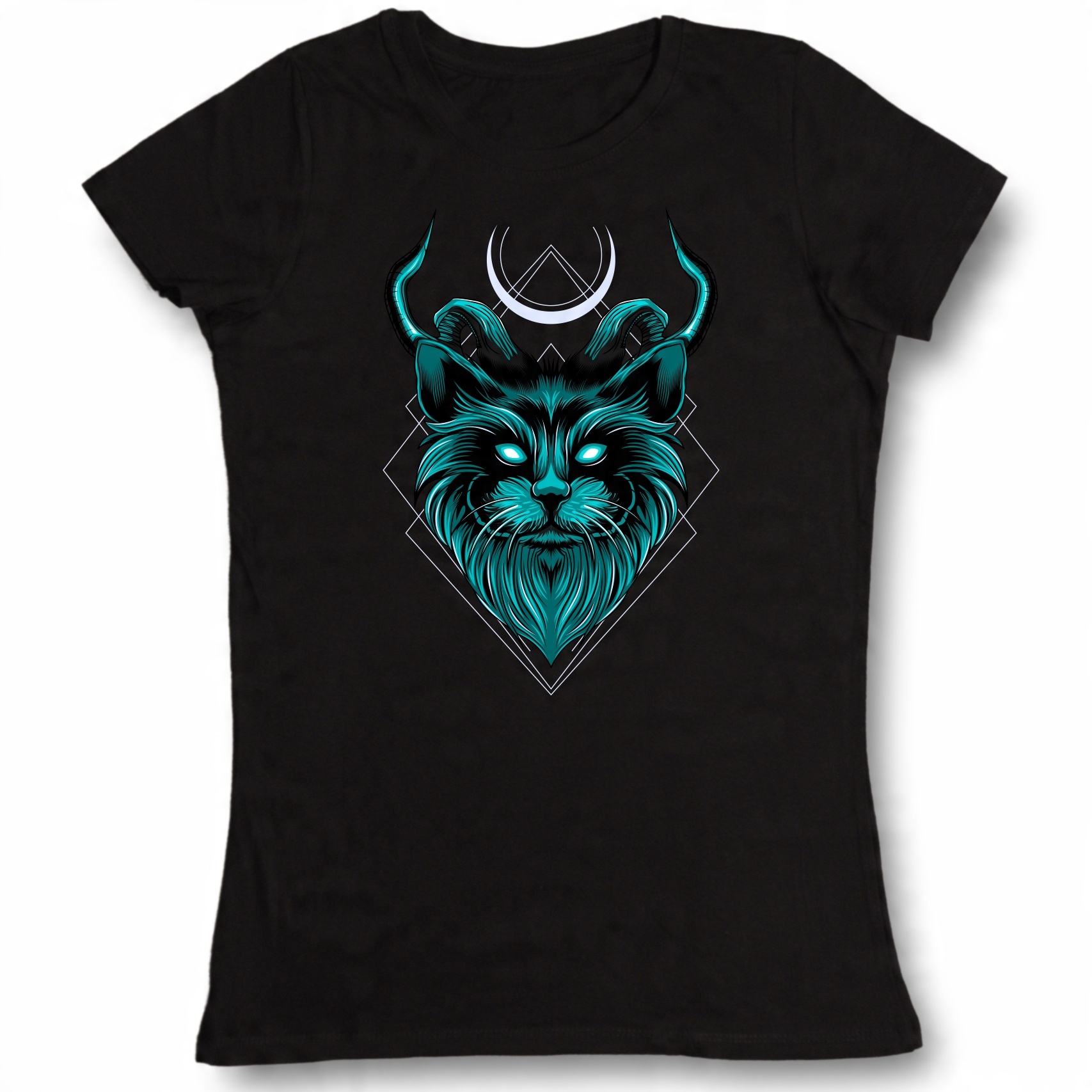 

Koszulka damska Kot Cat Horns Geometric S