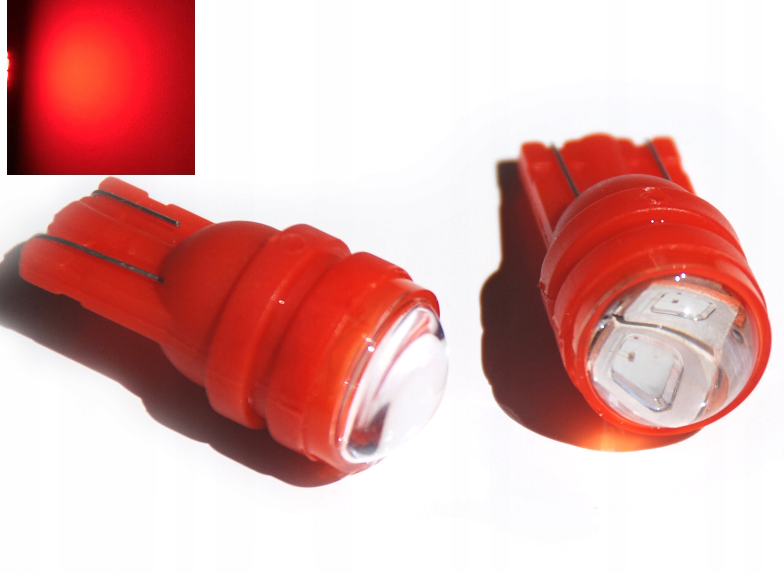 

W5W led 5630 czerwony T10 smd soczewka