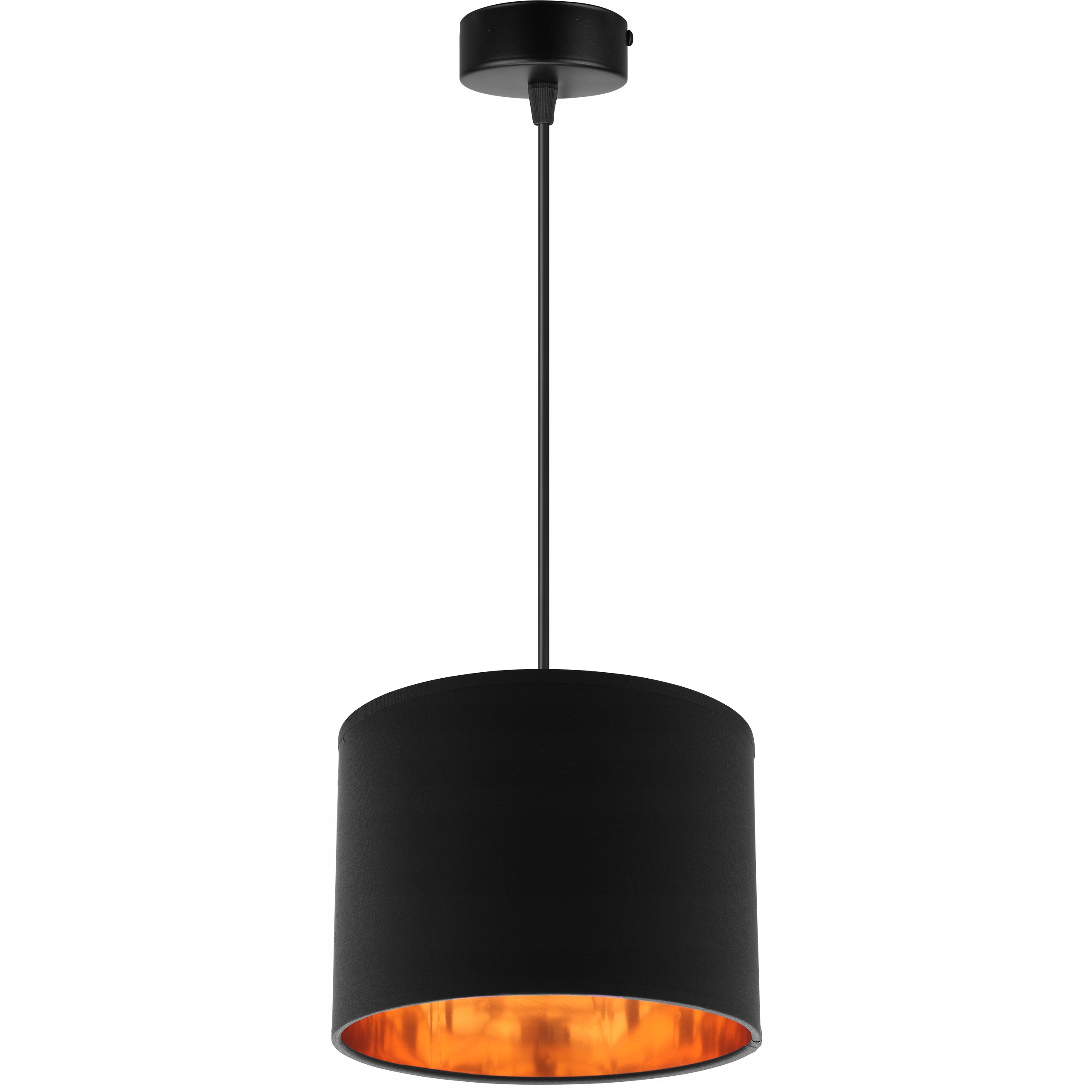 

Lampa Wisząca Sufitowa Żyrandol Złota Abażur Led