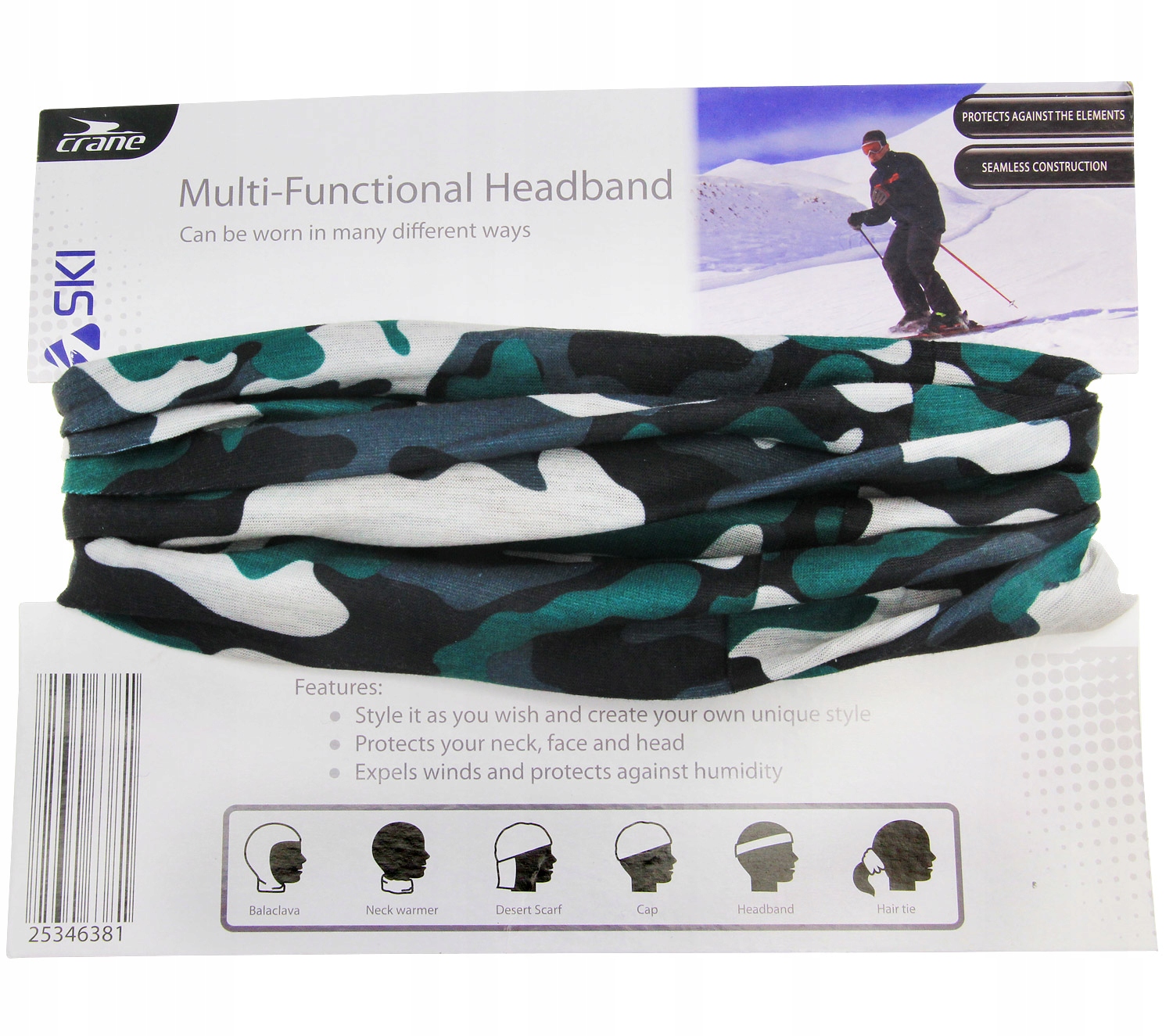 CHUSTA WIELOFUNKCYJNA BANDANA KOMIN SZAL MORO 1M