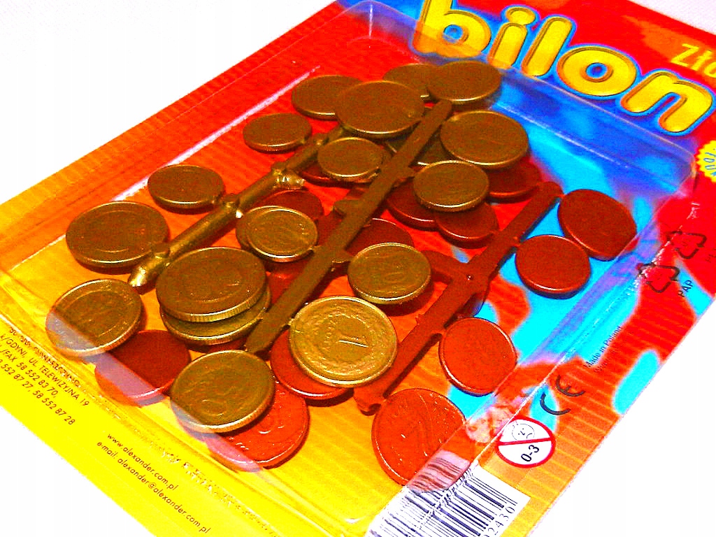 PIENIĄŻKI zabawa w sklep PIENIĄDZE MONETY BILON Kod producenta 5902410003648