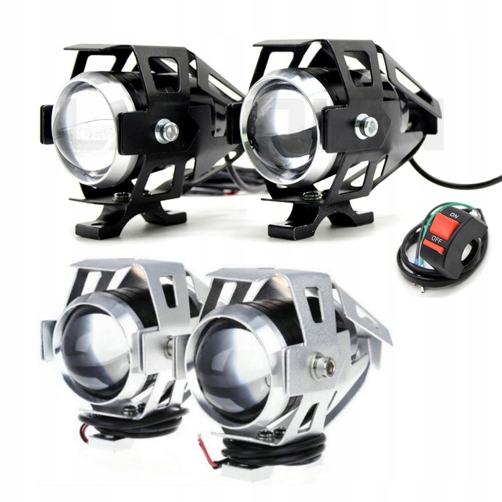 REFLEKTOR LAMPA LED CREE U5 MOTOCYKL MOTOR 2szt