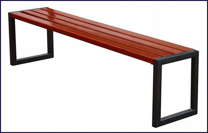 ŁAWKA DREWNIANA BEZ OPARCIA PARKOWA STALOWA 150 CM Producent Elior