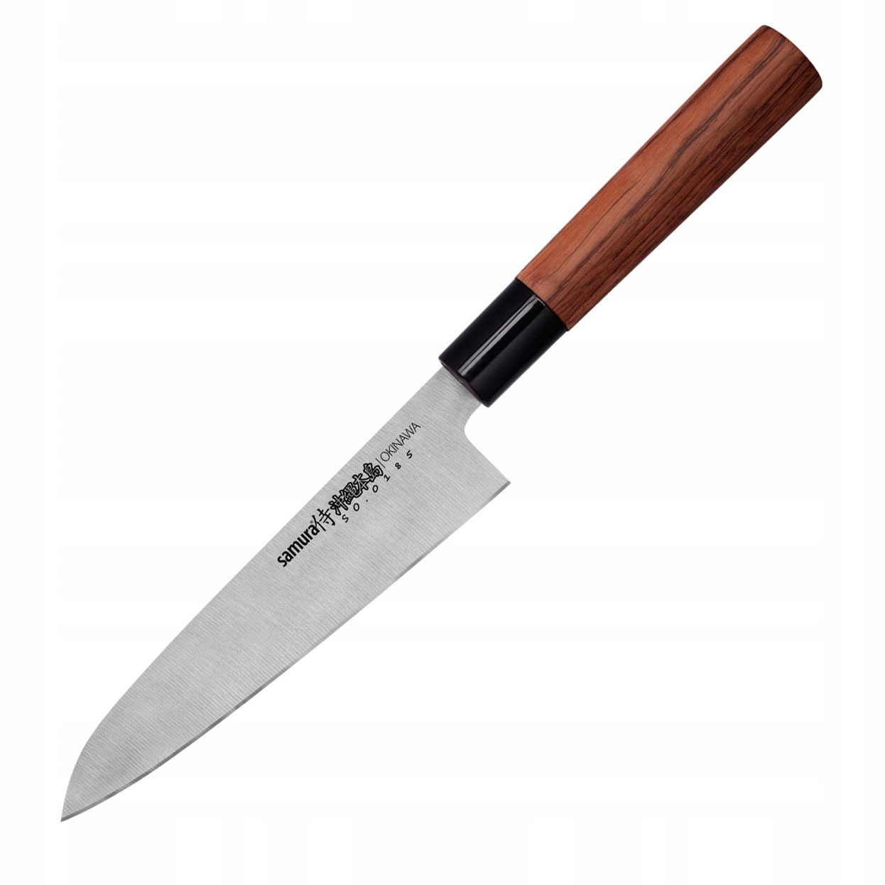 Nôž šéfkuchára Gyuto Samura Okinawa SO-0185 17 cm AUS-8 palisander
