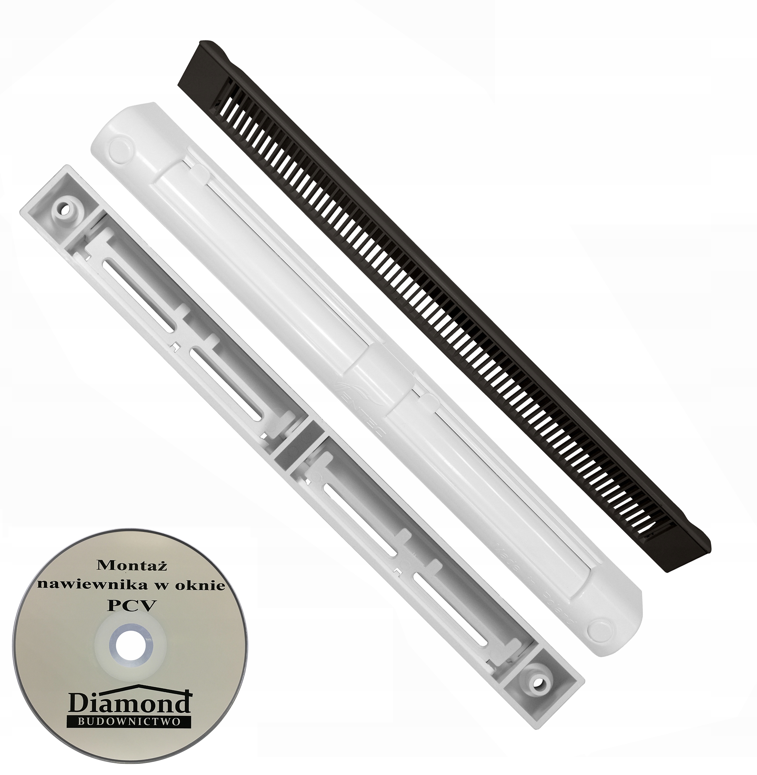 Nawiewnik do okna VENTEC VT 201 ANTRACYT/BIAŁY