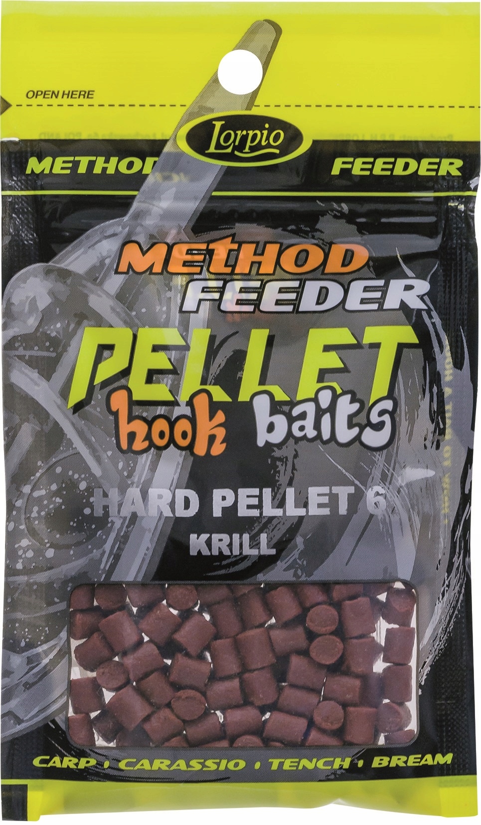 Pellet Lorpio Hard Pellet Kryl Krill 6 mm 25 g method feeder band gumka