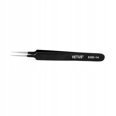 

Pęseta Ostra Prosta Pinseta Vetus ESD-14 122mm